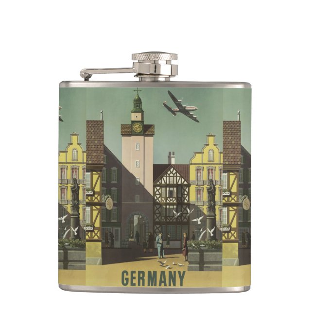 Petaca GERMANIA Vintage Travel flask (Anverso)