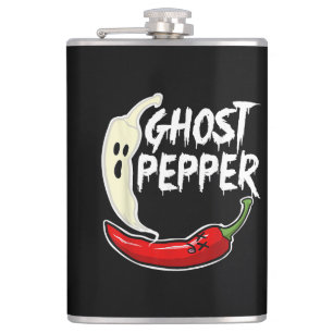 Petaca Ghost Pepper Funny Spicny Hot Halloween Ghost Pepp