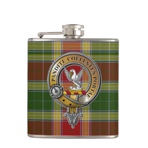 Petaca Gibbs Gibsone Tartan & Badge