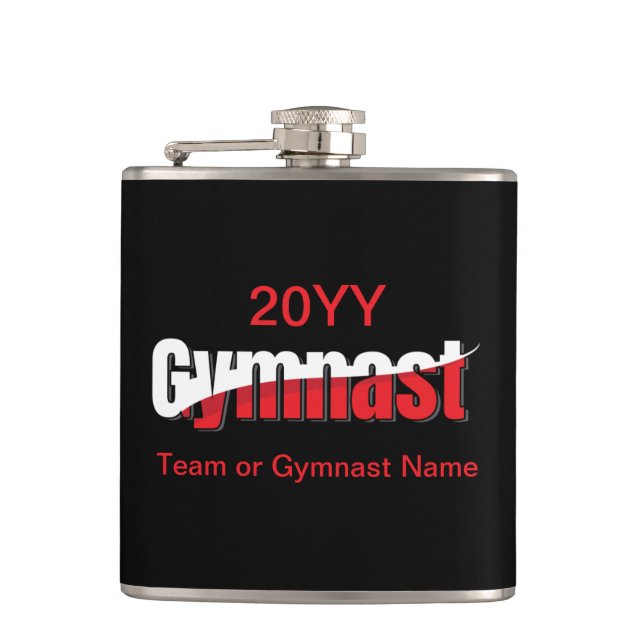 Petaca Gimnasia - Resumen de la Gimnasta Palabra Swish (Anverso)