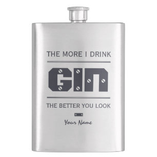 Petaca GIN personalizado frasco de monograma