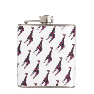 Petaca Giraffe Hot Pink and Black Silhouette