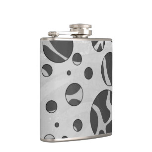 Petaca Giraffe Polka Dot Black and Light Gray Print