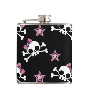 Petaca Girly Skulls y Stars
