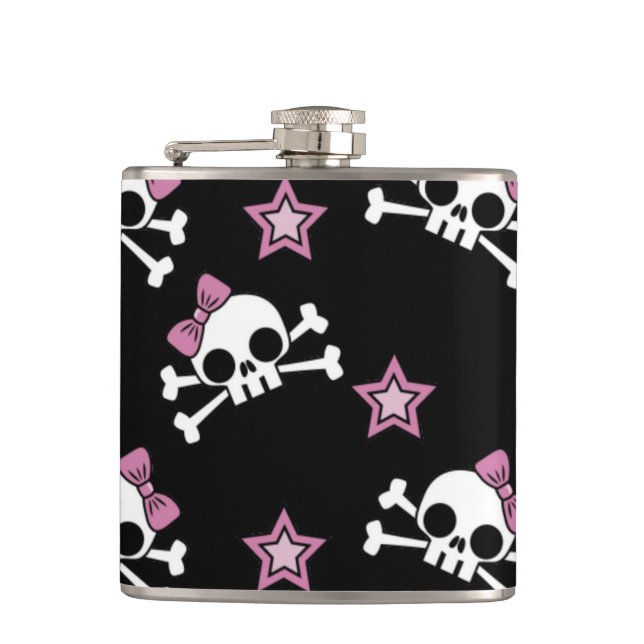 Petaca Girly Skulls y Stars (Anverso)