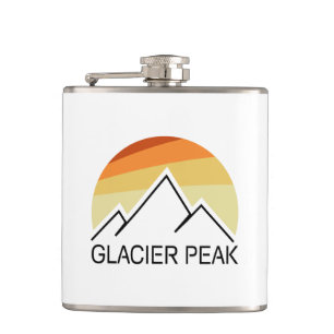 Petaca Glacier Peak Washington Retro