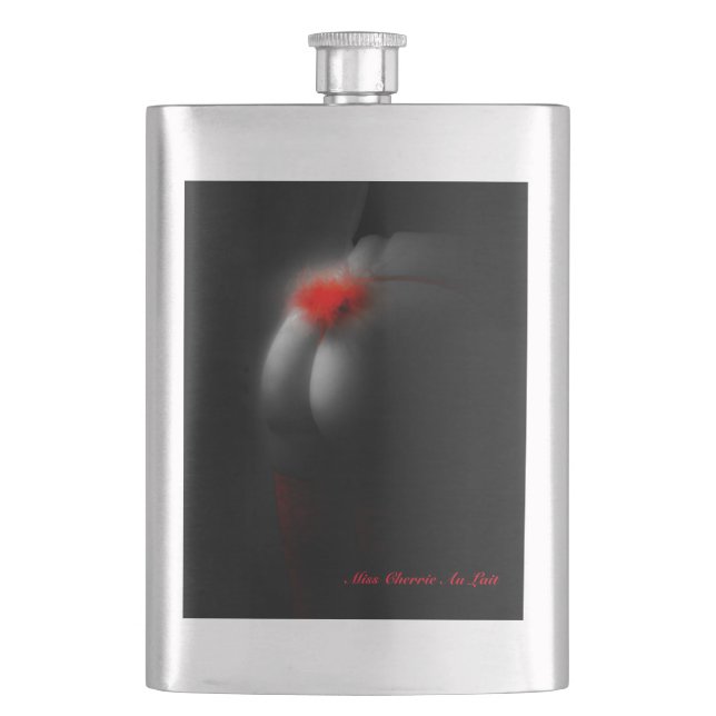 Petaca Glamour sexy bebe Navidades Hip Flask Drying (Anverso)