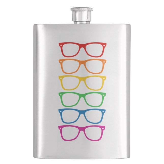 Petaca Glass arcoiris (Anverso)