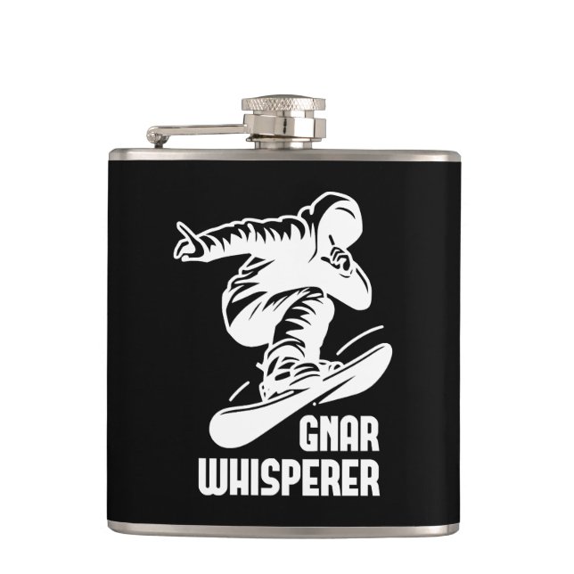 Petaca Gnar Whisperer Snowboarding (Anverso)