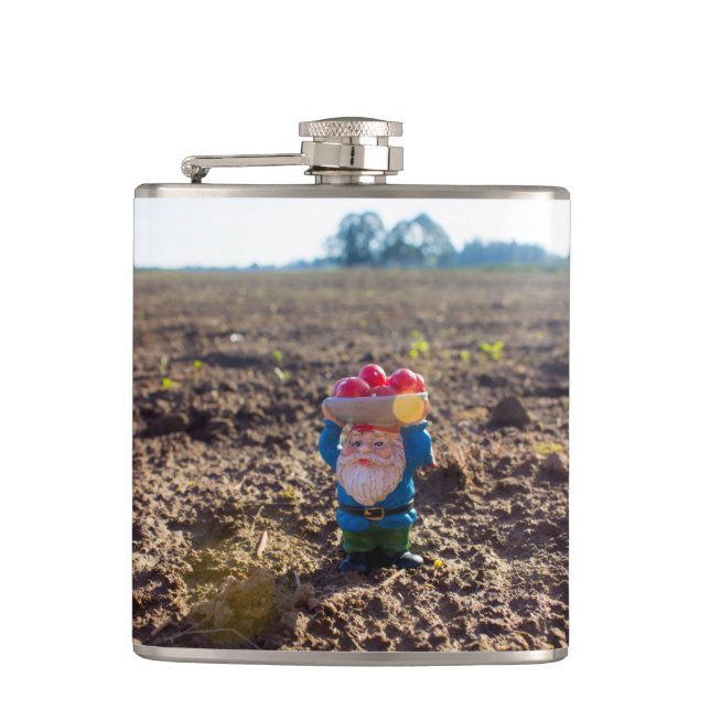 Petaca Gnomo de la granja (Anverso)
