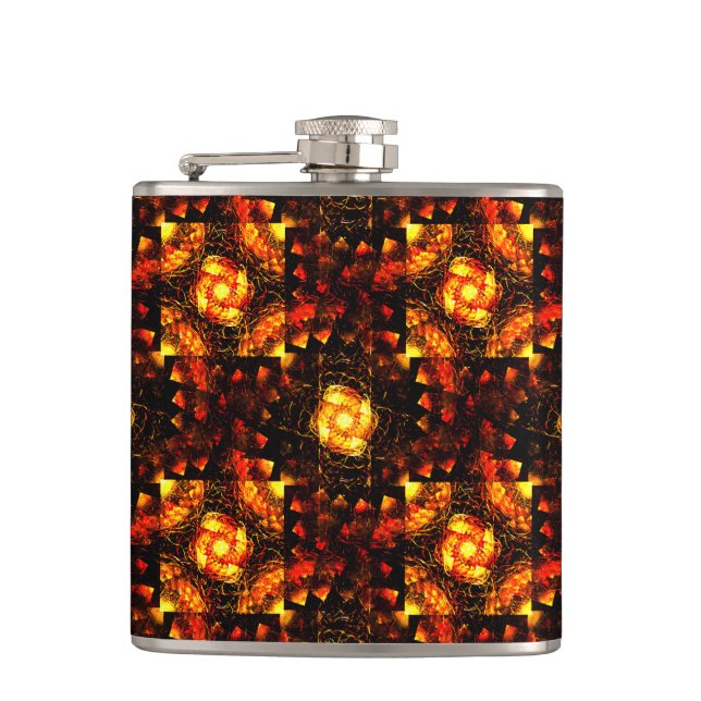 Petaca Gold Modern Boho Elegant Abstract Art Pattern #506 (Anverso)