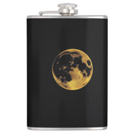 Petaca Gold textured moon on dark black