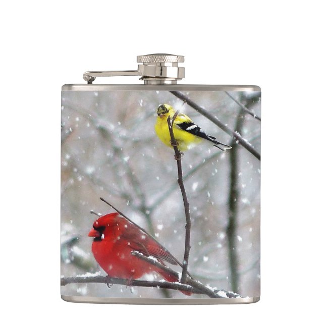Petaca Goldfinch Y Cardinal (Anverso)