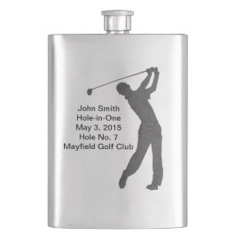 Petaca Golf Agujero-en-uno personalizable de la