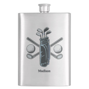 Petaca Golf de nombre personalizado