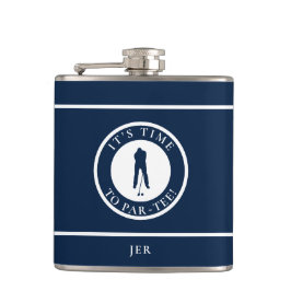 Petaca Golfista Par-Tee Funny Monograma de Golf Humor Par