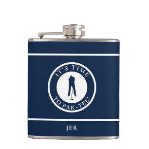 Petaca Golfista Par-Tee Funny Monograma de Golf Humor Par