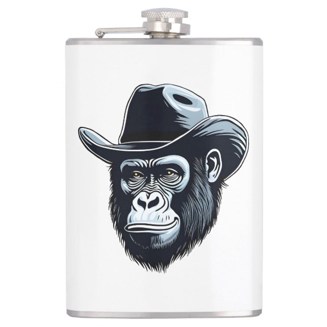 Petaca Gorilla Cowboy (Anverso)
