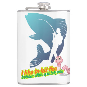 Petaca Graciosa camiseta de pesca - Me gusta llegar al fo