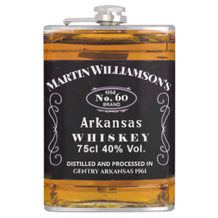 Petaca Graciosa tipografía de época de cumpleaños del Per