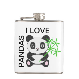 Petaca Gracioso panda de puntas cruzadas