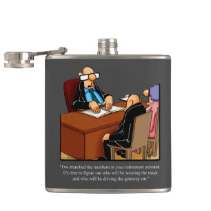 Petaca Gracioso regalo de Humor Flask de jubilación