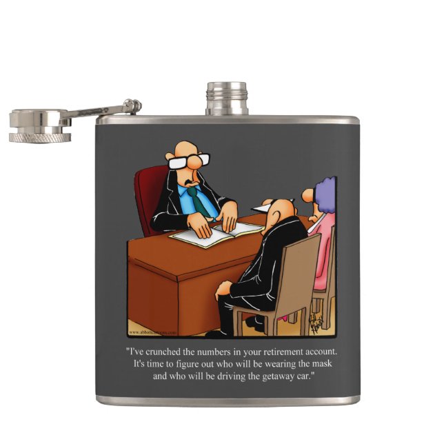 Petaca Gracioso regalo de Humor Flask de jubilación (Abierto)
