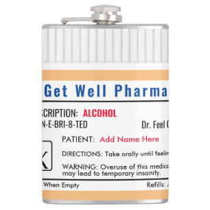 Petaca Gracioso Vidrio de Receta RX