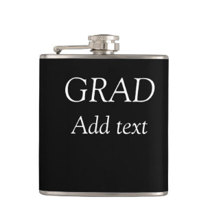 Petaca Grad simple minimalista graduación elegante modern