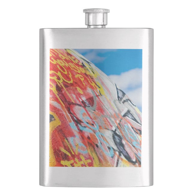 Petaca graffiti planetario (Anverso)