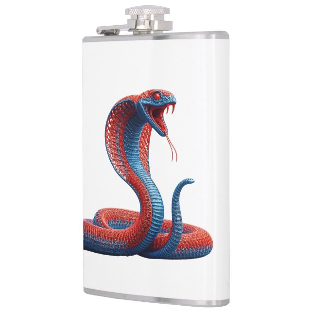 Petaca Gráfica Artística de Cobra - Serpiente Vibr (Izquierda)