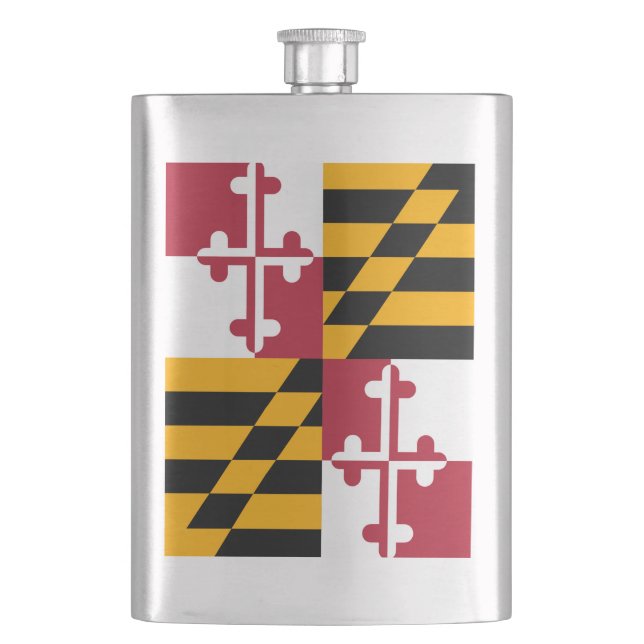 Petaca Gráfico de la bandera del estado de Maryland (Anverso)