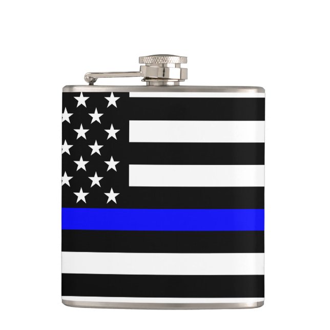 Petaca Gráfico fino americano de Blue Line (Anverso)