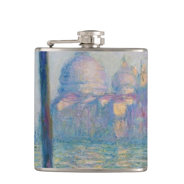 Petaca Gran Canal Monet Venecia Italia Pintura clásica (Anverso)