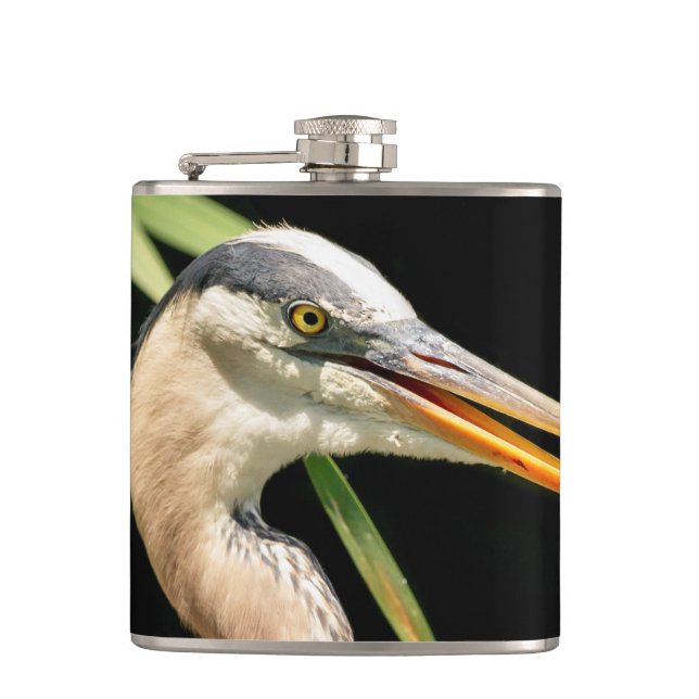 Petaca Gran garza azul (Anverso)