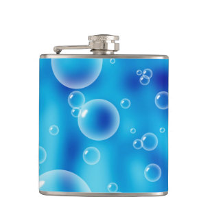 Petaca Grandes burbujas azules
