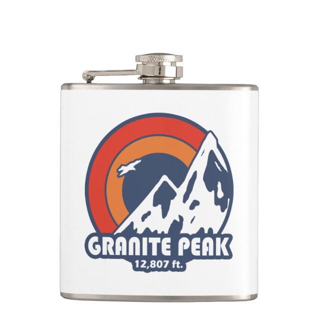Petaca Granite Peak Montana Sun Eagle (Anverso)