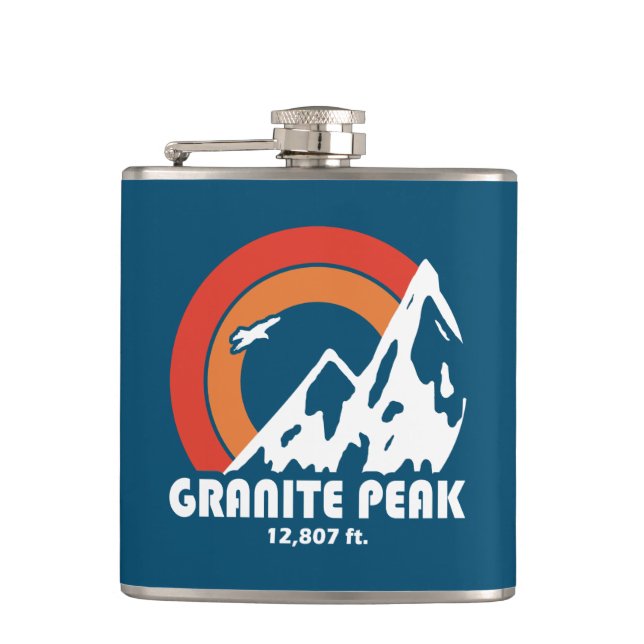 Petaca Granite Peak Montana Sun Eagle (Anverso)