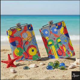 Petaca gray Background Primary Color Abstract Shapes