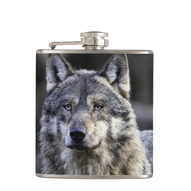Petaca Gray Wolf (Anverso)