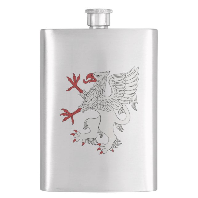 Petaca Griffin Rampant Argent (Anverso)