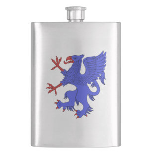 Petaca Griffin Rampant Azure