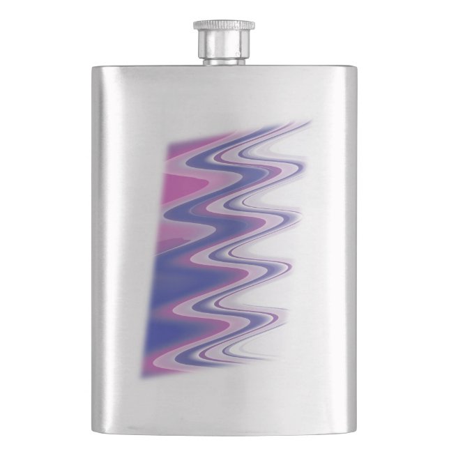 Petaca Gris azul de Fuchsia (Anverso)