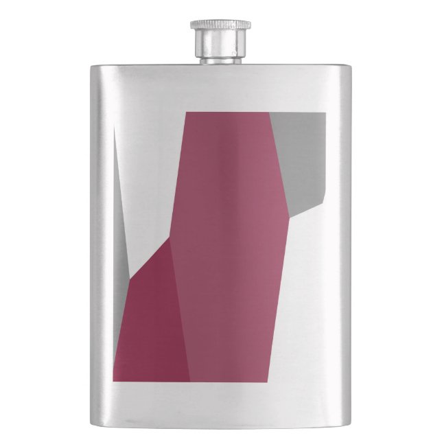 Petaca Gris rosa y blanco (Anverso)