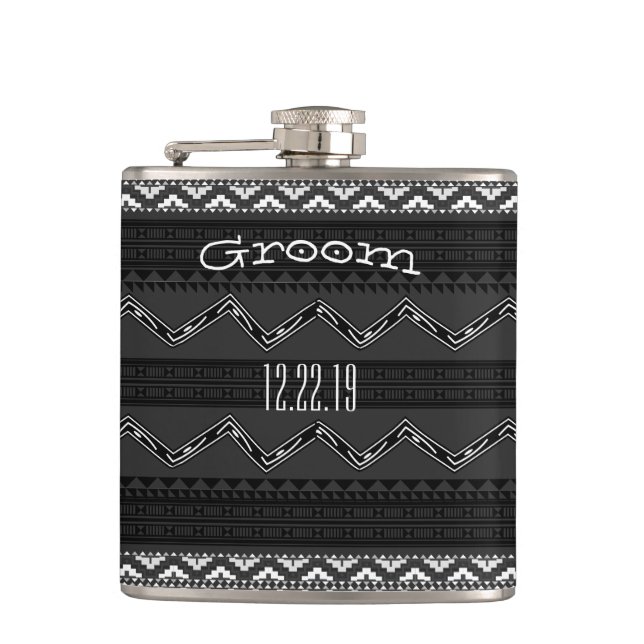 Petaca Groom Flask Mustache (Anverso)