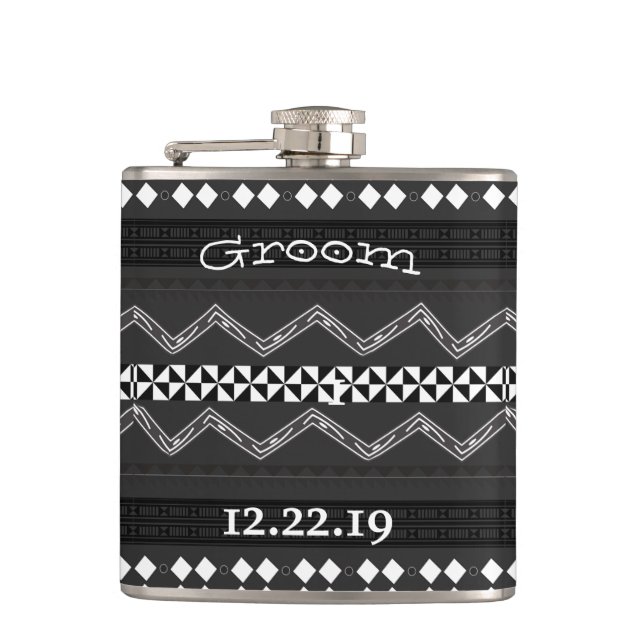 Petaca Groom Flask Mustache (Anverso)