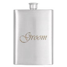 Groom, moda elegante del guión dorado