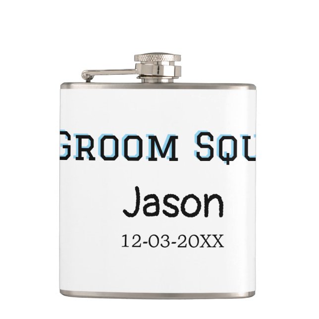 Petaca Groom Squad groomsman despedida de soltera agregar (Anverso)