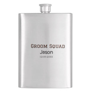 Petaca Groom Squad groomsman despedida de soltera agregar