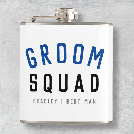 Petaca Groom Squad | Moderno bachiller Groomsman estilo